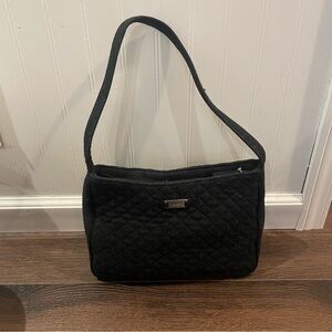 Lauren Ralph Lauren Wool Blend Quilted Shoulder Bag Y2K LBD in Black OS